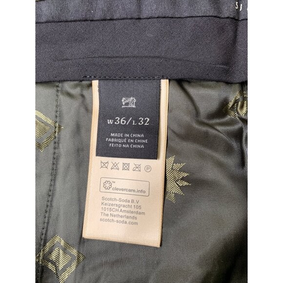 Scotch & Soda Mens Slim Fit Stuart Wool Blend Pants W36/L30 NWT $148 RP10239 - Picture 4 of 14